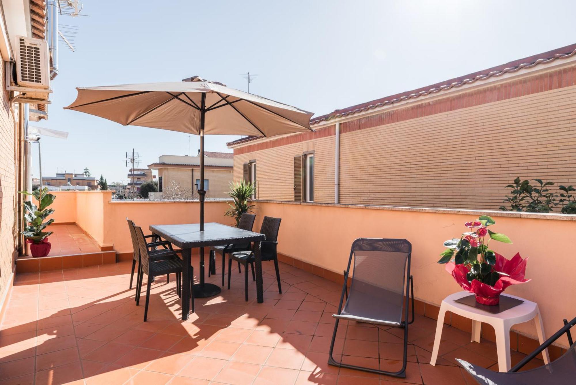 360 Guesthouse - Apartment With Terrace Fiumicino Luaran gambar